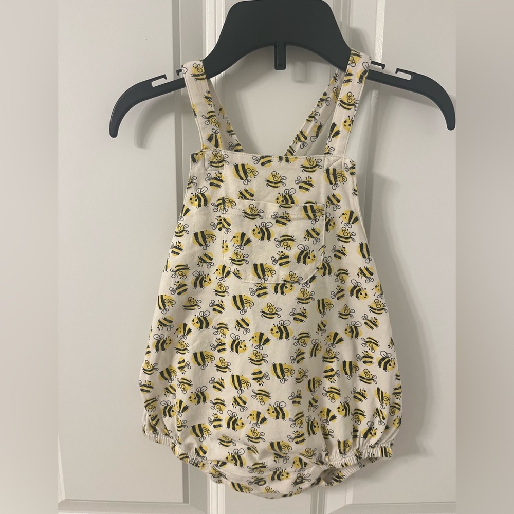The Bonnie Mob Bee Print Bubble Romper